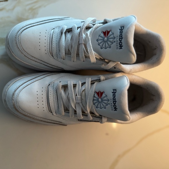 Reebok Shoes - Reebok Womens Club C Extra White Vector Blue Gum Sole